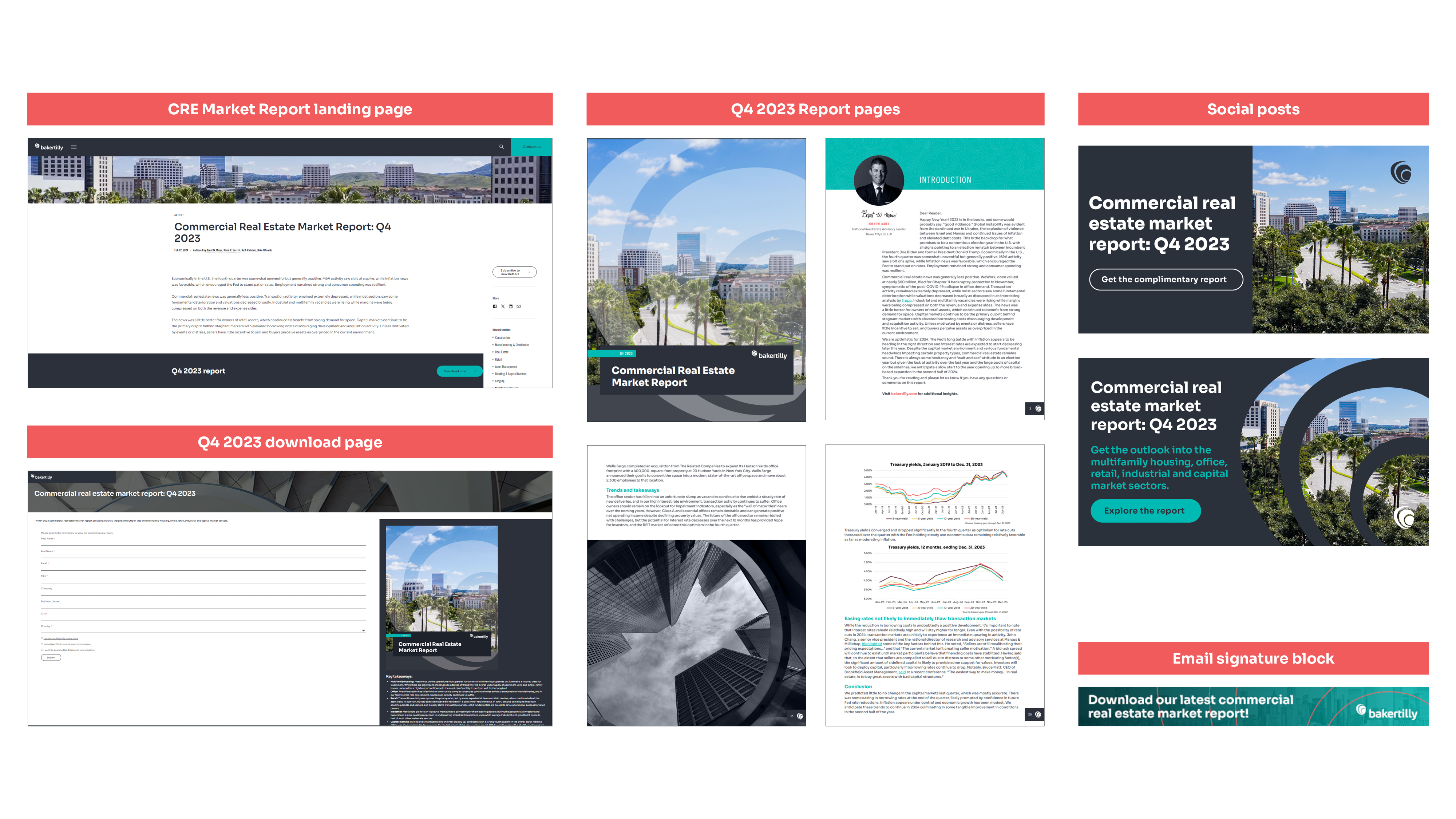 REcap report, landing pages, and campaign assets before the rebrand